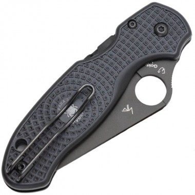 Нож складной SPYDERCO Para 3 Lightweight Black, клинок черный